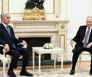 Переговоры Путина и Токаева в Кремле