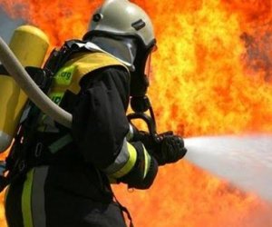 Samuxda yük avtomobili yanıb