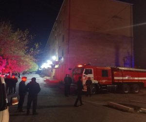 Goranboyda döşəməsi çökən bina söküləcək