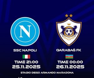 "Napoli” və “Qarabağ”ın start heyətləri açıqlanıb