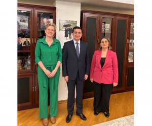 Hikmət Hacıyev Niderland səfiri ilə görüşüb
