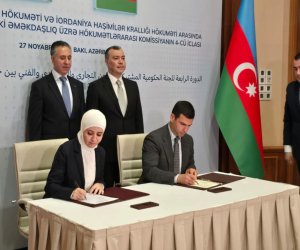 
Azərbaycan–İordaniya sənədləri imzalanıb