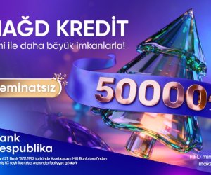 Банк Республика предлагает клиентам до 50 000 манат выгодный кредит!