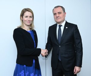 Ceyhun Bayramov Kaya Kallasla görüşüb