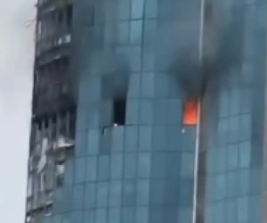 Drone strike hits Grozny-City business centre