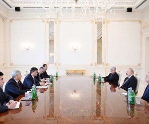 Prezident İlham Əliyev Qırğızıstan nümayəndə heyətini qəbul edib