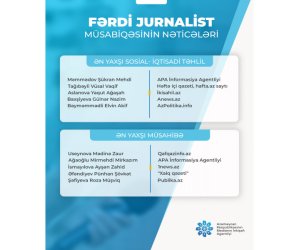 "Fərdi jurnalist müsabiqəsi"nin nəticələri açıqlanıb