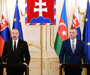 Azərbaycan və Slovakiya prezidentləri mətbuata bəyanatlarla çıxış ediblər - Yenilənib