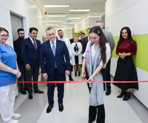 Лейла Алиева приняла участие в открытии Центра трансплантации костного мозга в Liv Bona Dea