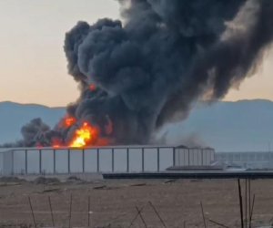 Türkiyədə fabrikdə güclü yanğın baş verib