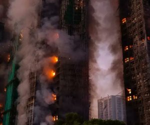 Число жертв пожара в Гонконге достигло 161