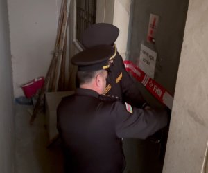 Daha bir yanğın təhlükəli obyektin fəaliyyəti dayandırılıb - Video