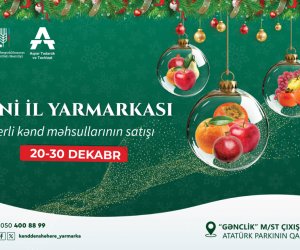 Bakıda "Kənddən Şəhərə" Yeni il yarmarkası keçirilir
