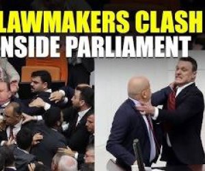 Brawl erupts in Turkish parliament during 2026 budget debate