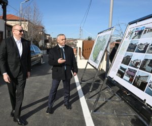 Prezident İlham Əliyev Xankəndinin Kərkicahan qəsəbəsində olub