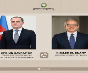 Ceyhun Bayramov UNESCO-nun Baş direktoru ilə telefon danışığı aparıb