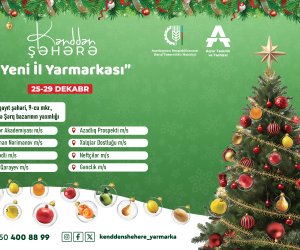 Sabahdan Bakı və Sumqayıtda Yeni il yarmarkaları fəaliyyətə başlayır