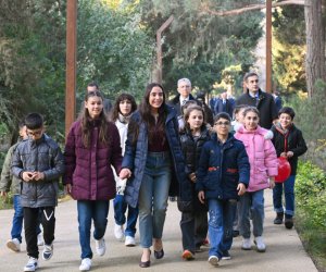 Leyla Əliyeva Mərkəzi Nəbatat bağında uşaqlar üçün təşkil olunan tədbirdə iştirak edib