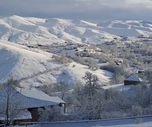 Bəzi rayonlara qar yağıb - Faktiki hava