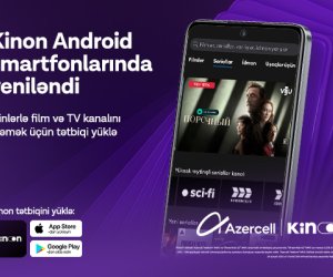 Azercell &ldquo;Kinon&rdquo; tətbiqinin funksionallığını genişləndirir
