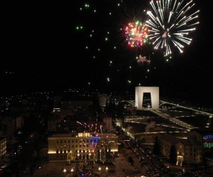 Xankəndidə bayram atəşfəşanlığı keçirilib