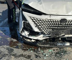 Sumqayıtda zəncirvari qəza: Sülh prospektində altı avtomobil toqquşub