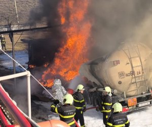 Qazaxda yanacaq daşıyan avtomobildə yanğın olub, bir nəfər ölüb