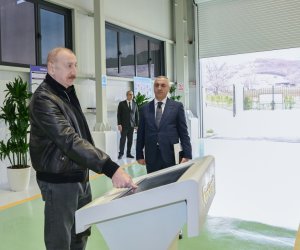 Əliyev&ldquo;Qozlukörpü&rdquo; Su Elektrik Stansiyasının açılışında iştirak edib