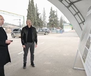 Əliyev Ağdərənin Baş planı ilə tanış oldu