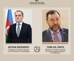 Bayramov həmkarı ilə Venesueladakı son hadisələri müzakirə edib
