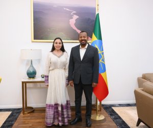 Leyla Əliyeva Efiopiyanın Baş naziri ilə görüşüb