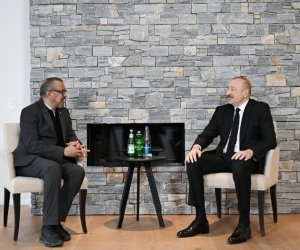 В Давосе Ильхам Алиев встретился с генеральным директором Всемирной организации здравоохранения