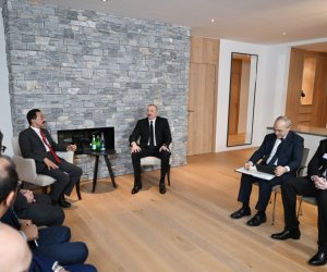 Встречи Ильхама Алиева в Давосе