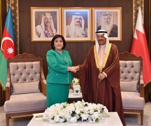 Сахиба Гафарова встретилась с председателем Консультативного Совета Королевства Бахрейн