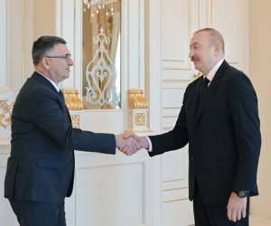 Prezident İsrail XİN rəhbərini qəbul edib - Fotolar