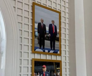 В Белом доме повесили фотографию Путина и Трампа