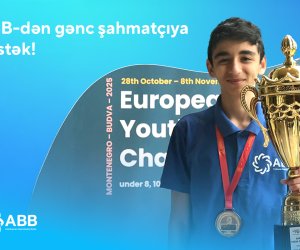 
ABB-dən gənc şahmatçı Xaqan Əhmədə dəstək!