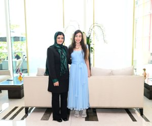 Leyla Əliyeva Zarqa Yaftalı ilə görüşüb