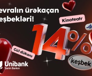 Unibank müştəriləri 4 milyon manatdan çox keşbek qazanıblar