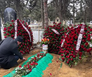 Fəzail Ağamalı dəfn edilib - Video/Yenilənib