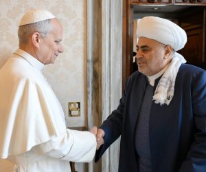 Allahshukur Pashazade meets Pope Leo XIV