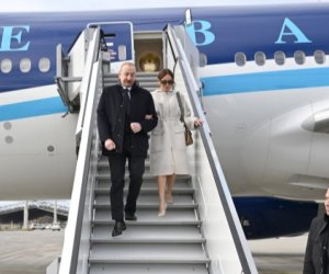 İlham Əliyev xanımı ilə birlikdə Almaniyaya səfər edib