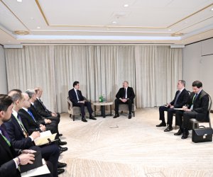 Prezident Bərzani ilə görüşüb