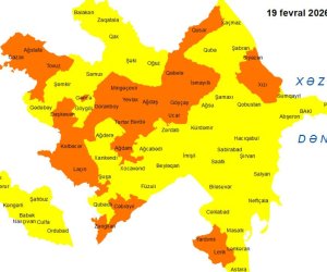 Küləklə bağlı sarı və narıncı xəbərdarlıq edilib