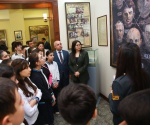 Şagirdlər Hərbi Prokurorluqdakı Soyqırımı Memorial Muzeyini ziyarət edib
