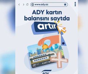 
ADY: Gediş kartının balansını rəqəmsal artırmaq mümkündür