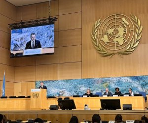 Cenevrədə Azərbaycan XİN başçısının müavini Ermənistan əsilli şəxslərin məhkəməsi barədə danışıb