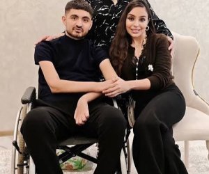 Leyla Əliyeva Vətən müharibəsi qazisi Rəvan Əzizovla görüşüb