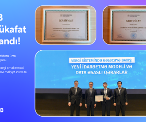 BB Dövlət Vergi Xidmətinin 2 mükafatını qazandı