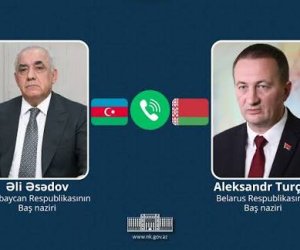 Azərbaycan və Belarus Baş nazirləri arasında telefon danışığı olub